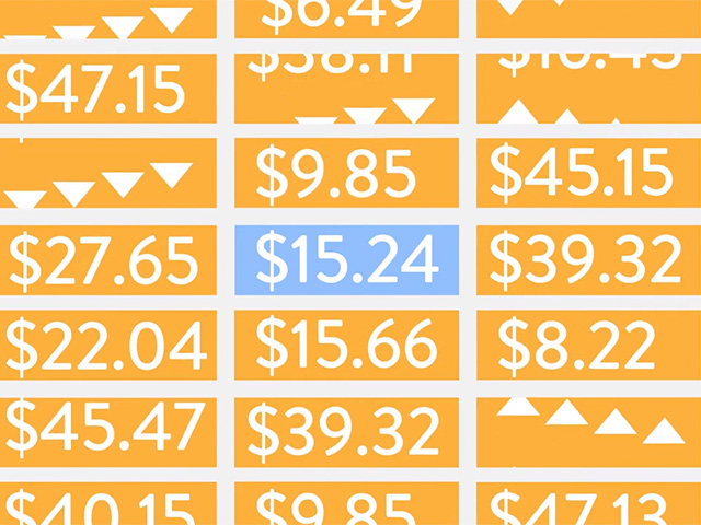 Ilustración de cambios en los precios