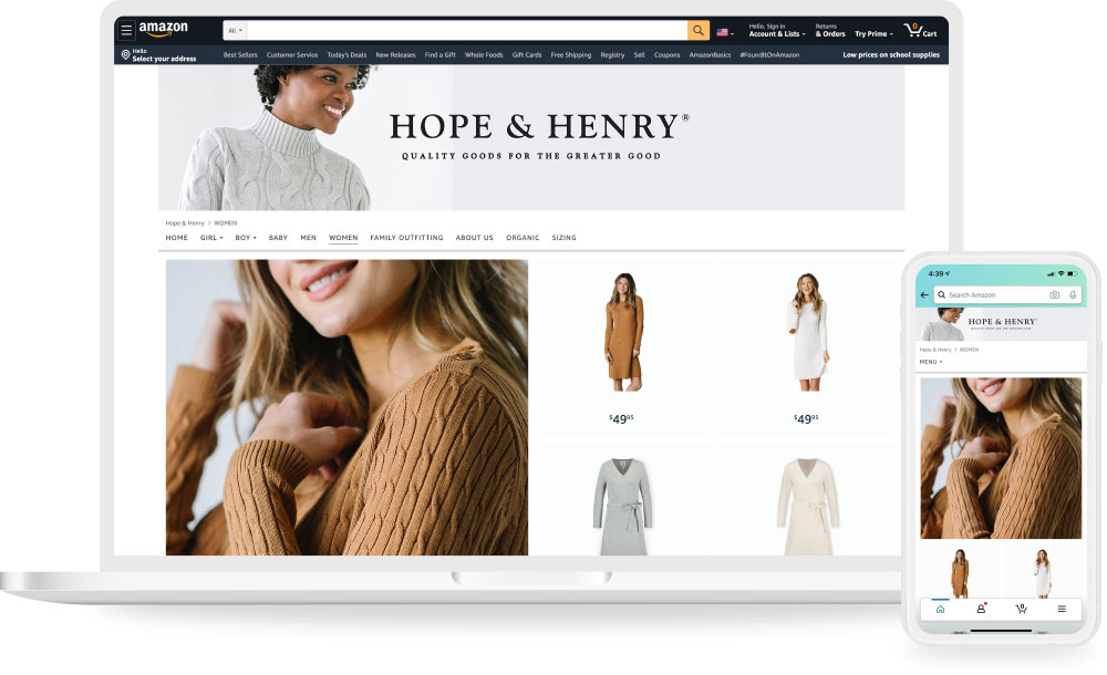 Hope &amp; Henry 店铺