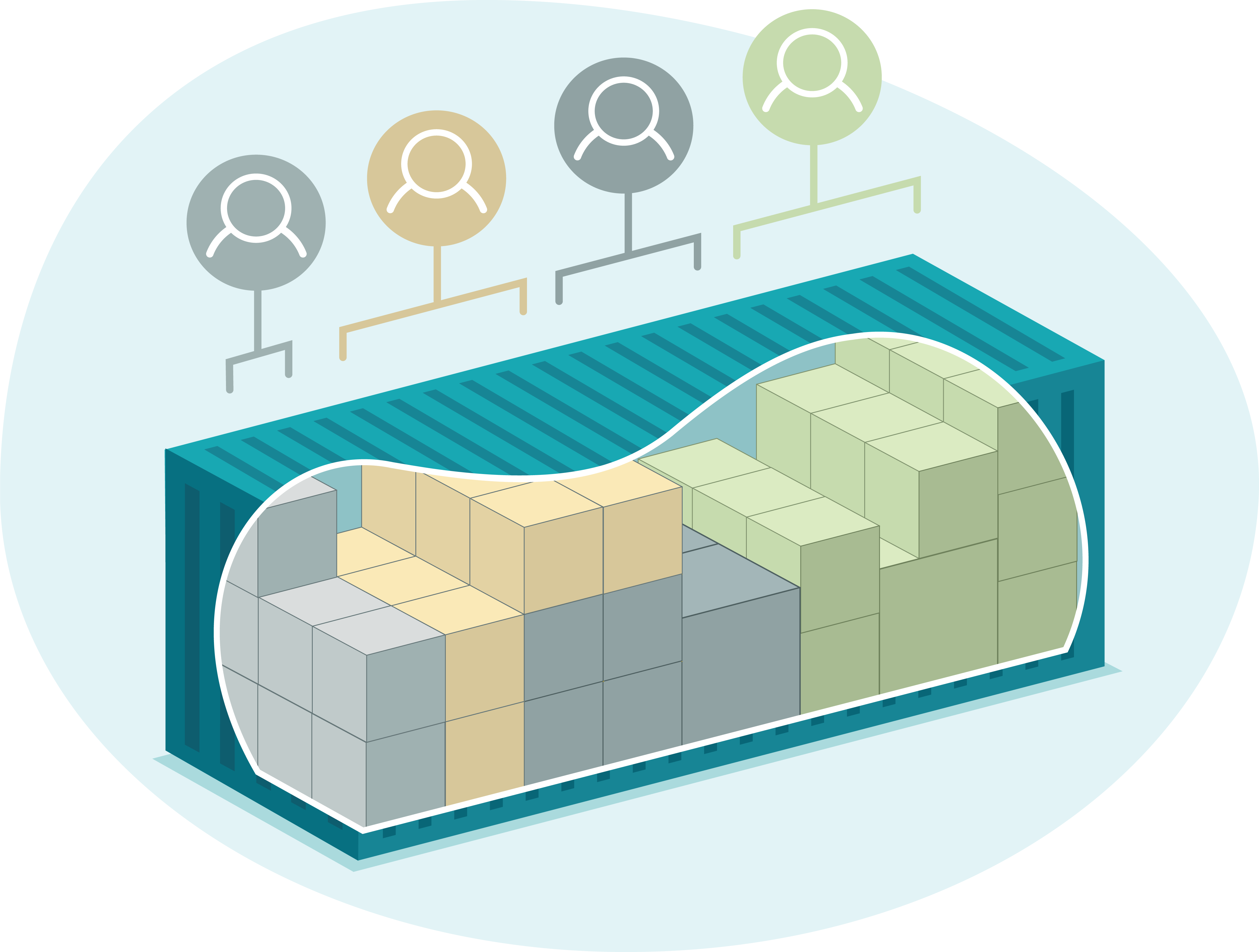 Illustration of less-than-container load