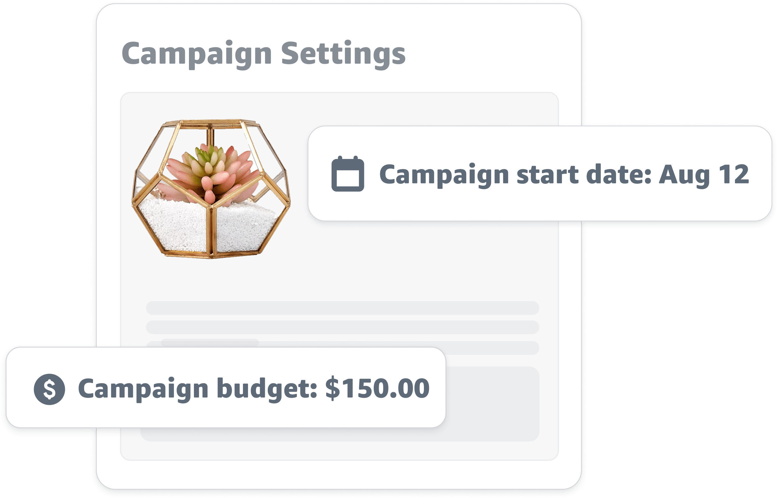 Campaign settings lofi ui